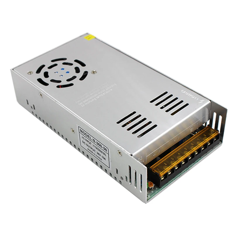 Best quality  36V 10A 360W Switching Power Supply Driver for CCTV camera  LED Strip AC 100-240V Input to DC 36V free shipping