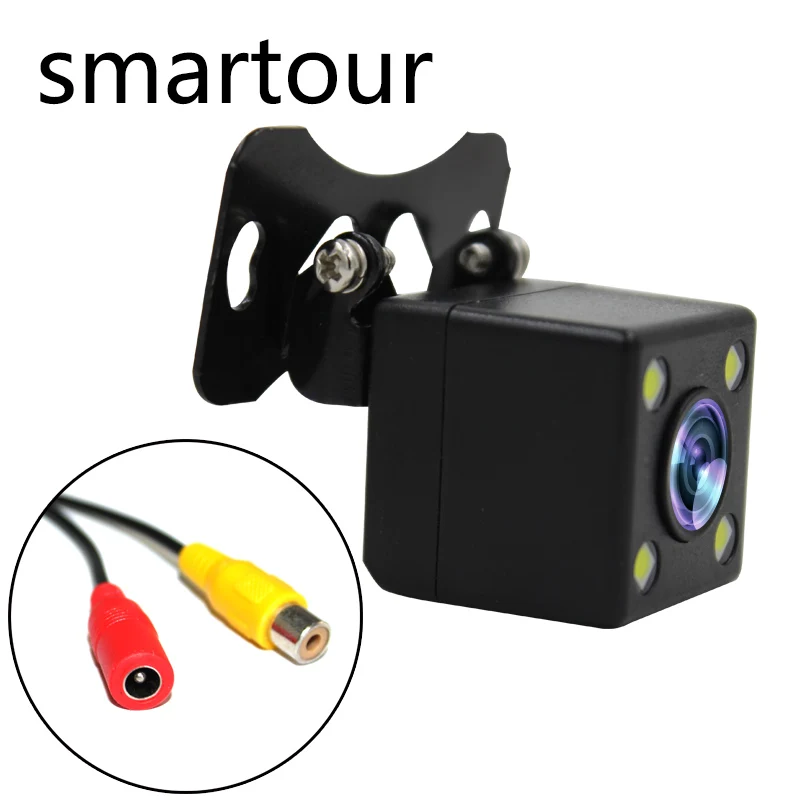 

Smartour Car Rear View Camera 4 LED Night Vision Reversing Auto Parking Monitor CCD Waterproof HD Video Car Camera