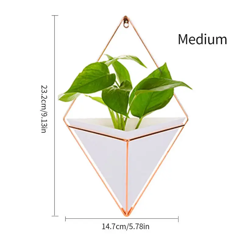 Инновационный подвесной горшок ваза геометрический Настенный декор контейнер суккулент растения