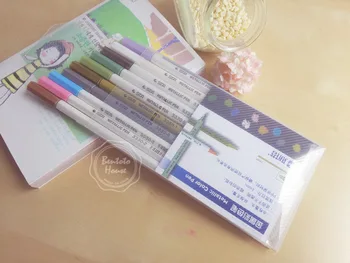 

STA6551 10 colors Photo Album Marker DIY Doodle Drawing Metallic Marker Art Marker Arts and Crafts Art Supplies Stationery