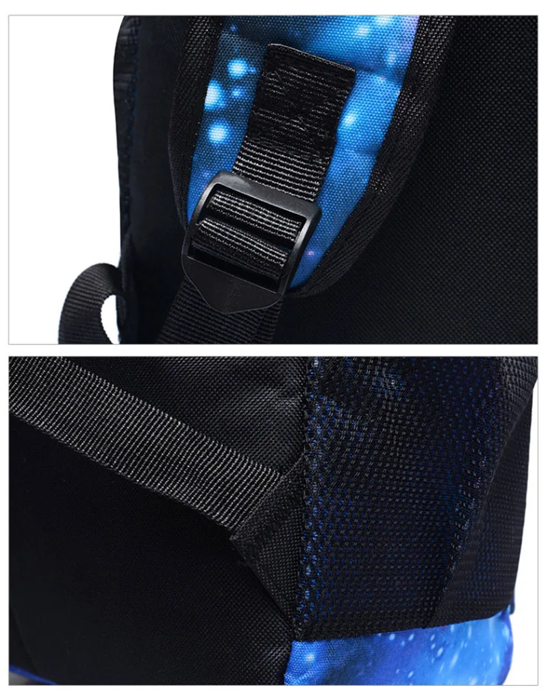 Luminous Teenage Backpack Boys Girls School Bags C Ronaldo Printing Schoolbags Night Rucksack Satchel Mochila BP0257 (2)