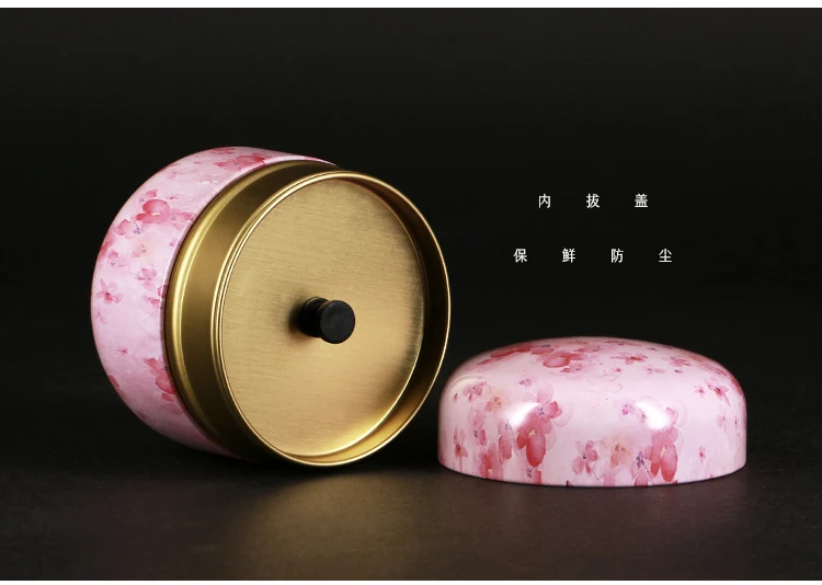 5pcs Japanese style Kitchen Tea Box Jar Storage Holder Sweetmeats Candies Cans Teaware Tea Caddies tin containers storage box