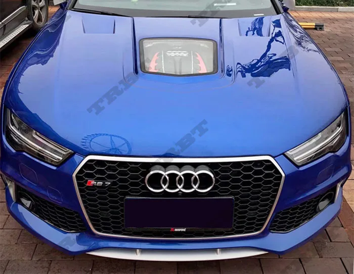 11-14 AUDI A7 S7 RS7 TSC STYLE CARBON Fiber Glass Hood(2)