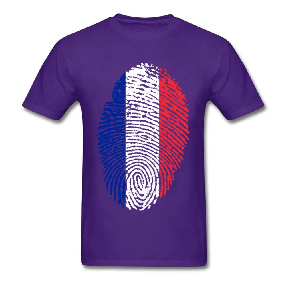 France Flag Fingerprint_purple