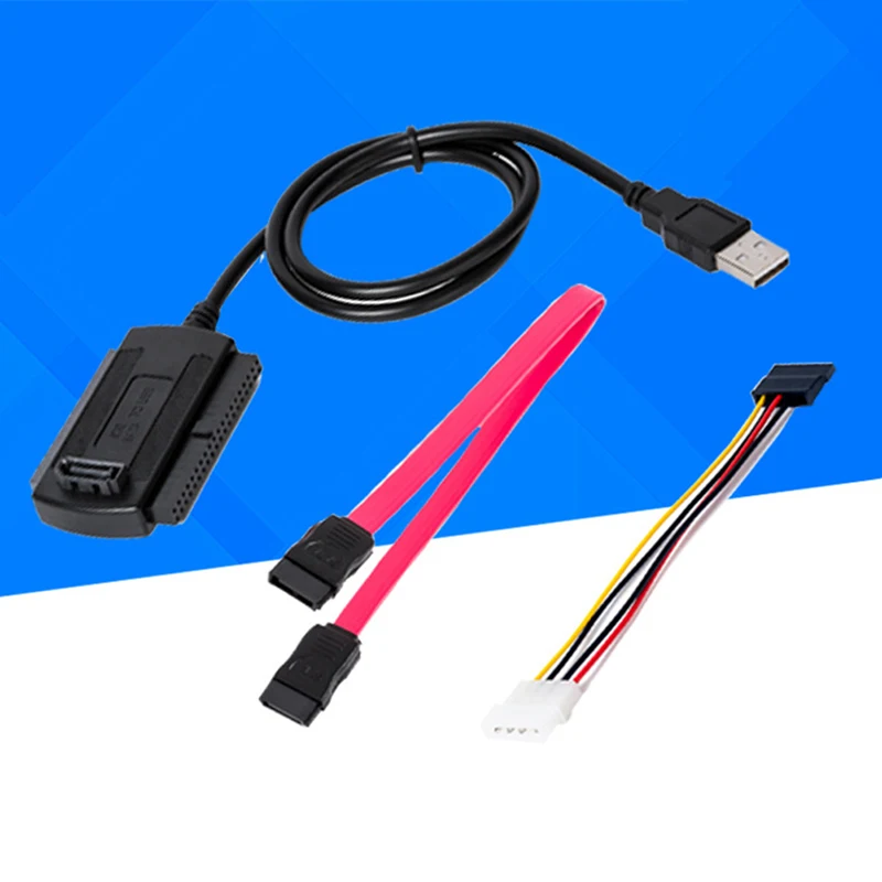 SATA/PATA/IDE привод к USB 2 0 адаптер конвертер кабель жесткого диска для 5/3 5 дюйма с 4 Pin