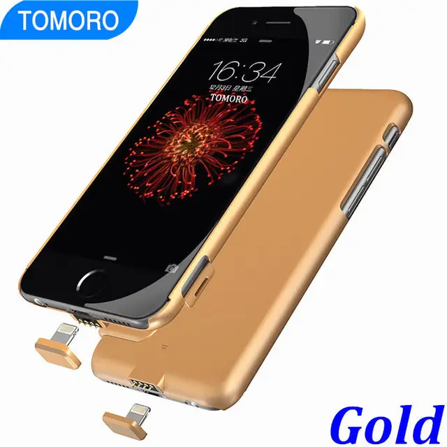 7Plus Slim Case Battery Thin Ultra Smart Charge Cover For iPhone 7 Plus Luxury Case Black Matt