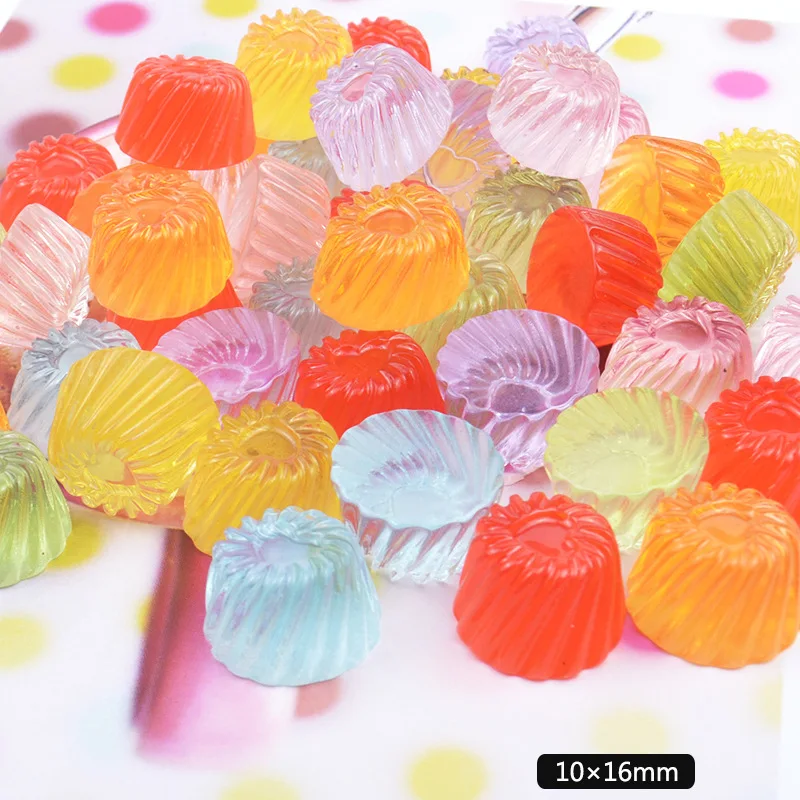 

10 Pieces Fake Sweet Sugar Candy Garden Cozy Model Small Figurine Crafts Ornament Miniatures DIY