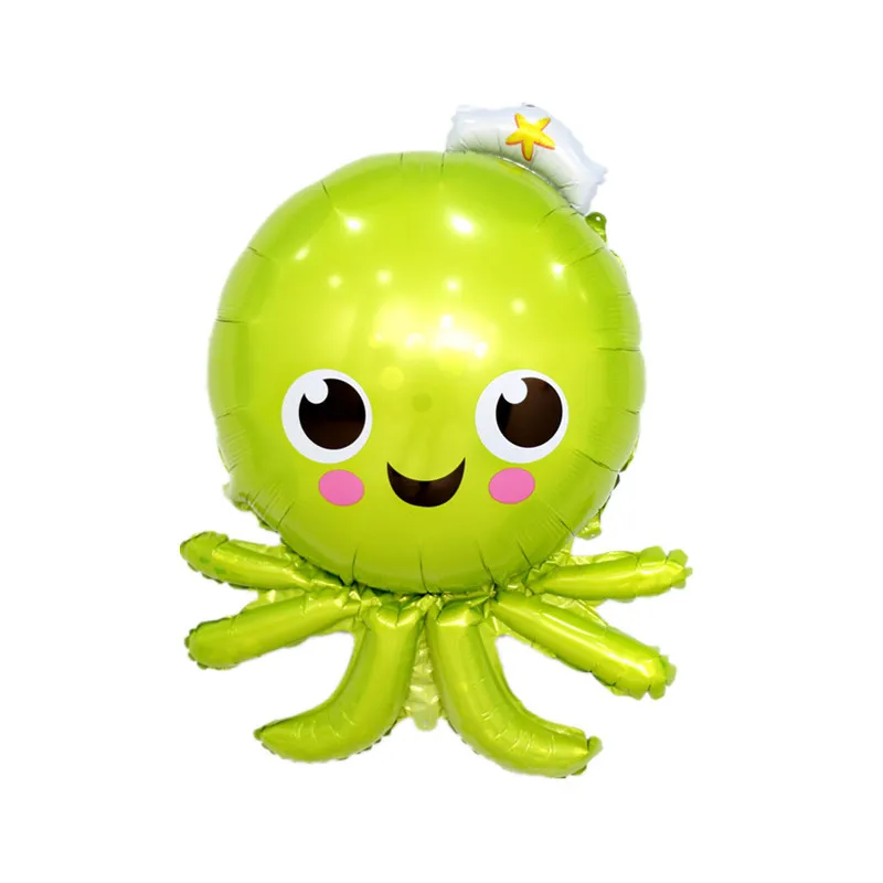 

Large Kids Toy Cute 35 Inch Cartoon Octopus Sea Animal Foil Balloons Baby Kids Birthday Party Supplies Kindergarten Decor