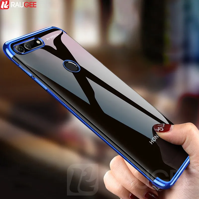 

Plain Case For Huawei Honor View 20 Case Bumper Slim Soft Transparent TPU Silicon Back Clear Cover For Huawei Honor V20 Case