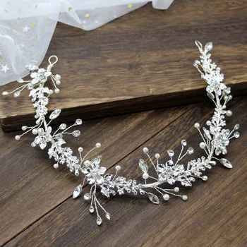 

Le Liin Alloy Rhinestone Handmade Bride Hair Vine Bridal Headband Wedding Hair Ornaments
