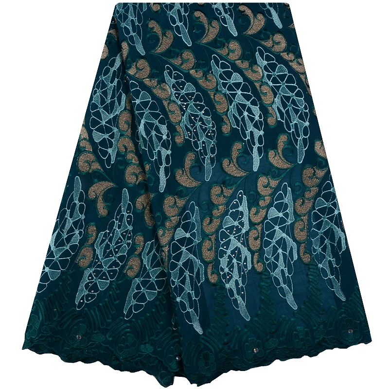 

African Cotton Swiss Voile Lace Fabric High Quality With Stones Swiss Voile Lace In Switzerland African Lace Fabric F1082