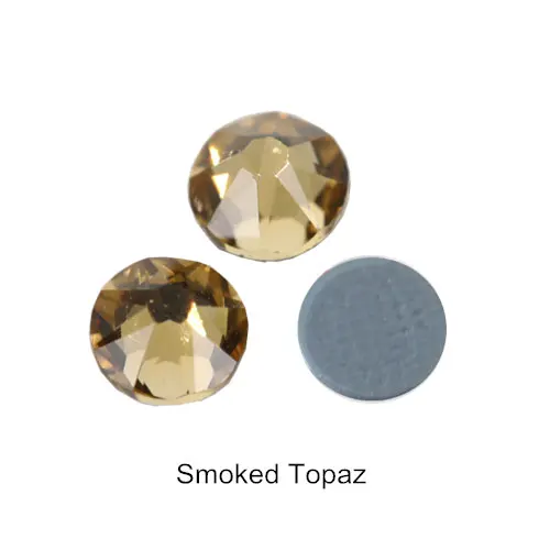 144 шт 2088 лучшее качество хрустальные стразы горячей фиксации 16 граней стеклянные стразы горячей фиксации железные Стразы для одежды B3306 - Цвет: Smoked-Topaz