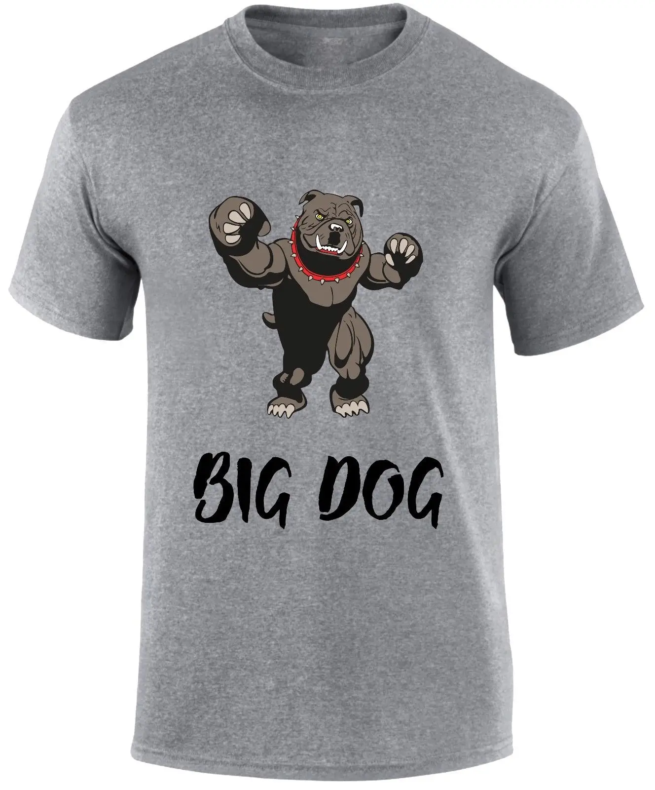 Big Dog Angry Bulldog Character Printed Workout Gym Crossfit Game T-shirt Male Hip Hop funny Tee Shirts cheap wholesale