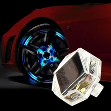 1 шт. Солнечный светодиодный сигнальный фонарь для автомобиля, шинный воздушный клапан, крышка, универсальная вспышка, декоративная лампа высокой яркости, чипы, чтобы избежать аварий