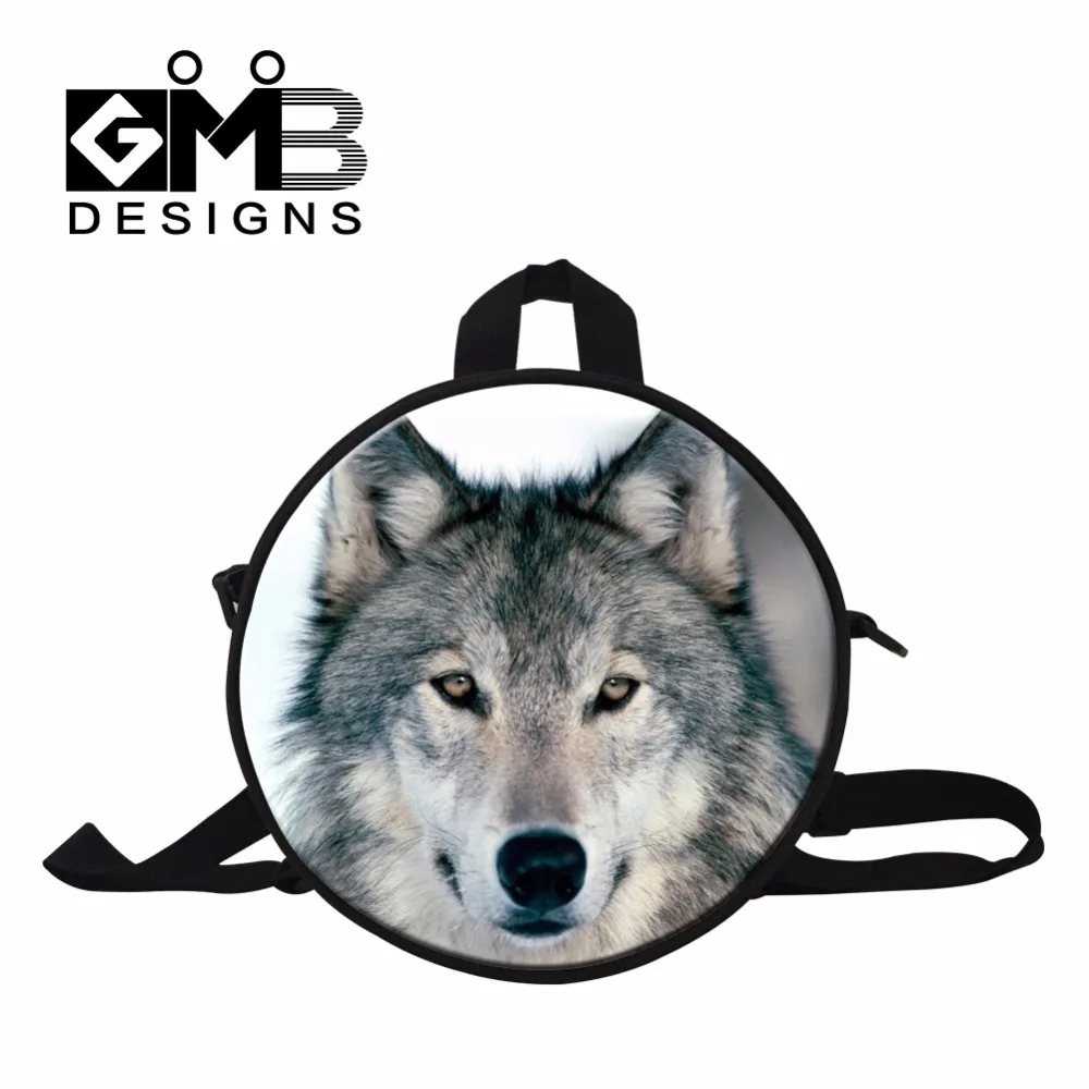 Buy Wolf Print Small Backpacks for Toddlers animal