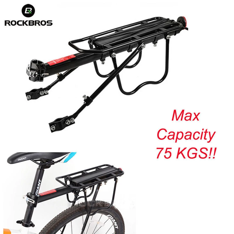 ROCKBROS, велосипедная стойка для велосипеда, задняя стойка, быстросъемная, алюминиевый сплав, MTB, велосипедная переноска, держатель для багажа, велосипедная стойка