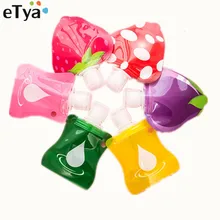 eTya 3pcs/set New Fruit Empty Travel Shampoo Shower Wash Bath Cosmetic Bottle Bath Container Bottle Bag Travel accessories