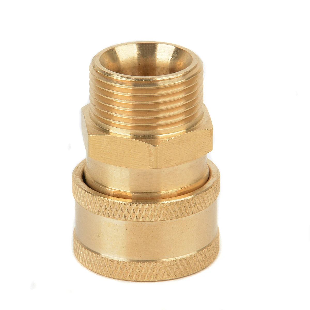 1pc Copper 3/8" Female Thread Quick Release Adapter Connector Connect to M22 Metric Male Fitting For Pressure Washer Hose Mayitr