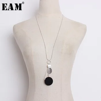 

[EAM] 2020 New Fashion Temperament Geometric Pendant Personality Fine Pendant Necklace Women's Accessories S#N433