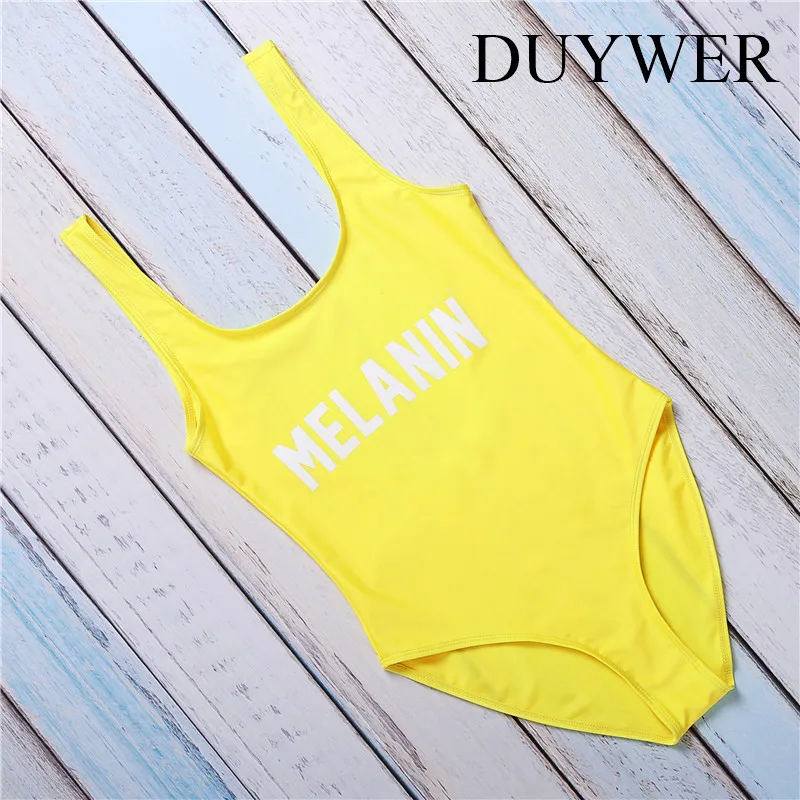 yellow melanin swimsuit