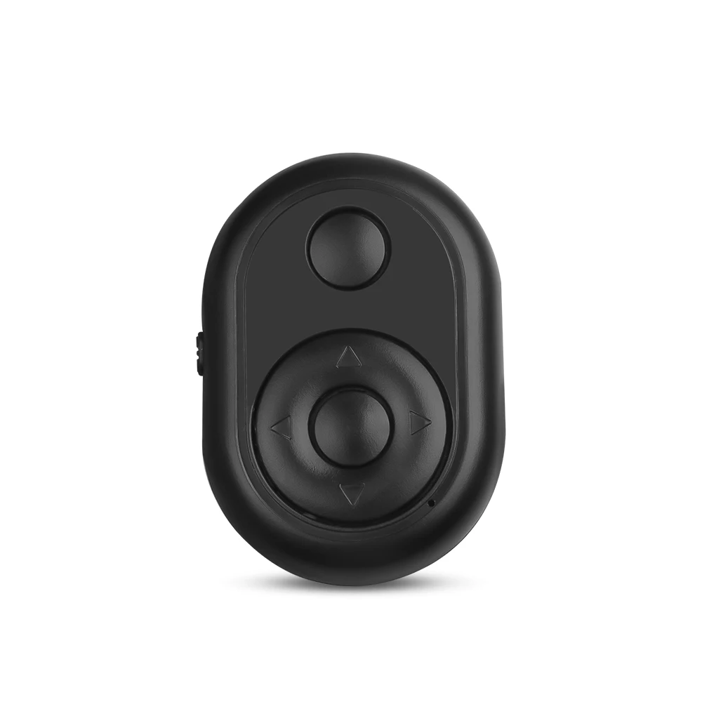 Bluetooth пульт дистанционного управления беспроводной пульт дистанционного управления Лер Автоспуск камера палка спуска затвора Bluetooth триггеры кнопка для IOS Android - Цвет: Черный