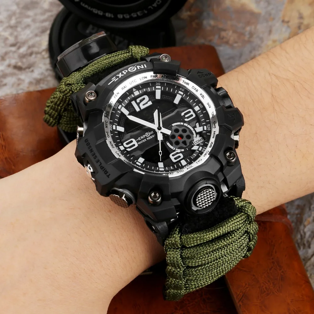 2018 Nylon banda reloj militar Gemius reloj movimiento hombres deportes