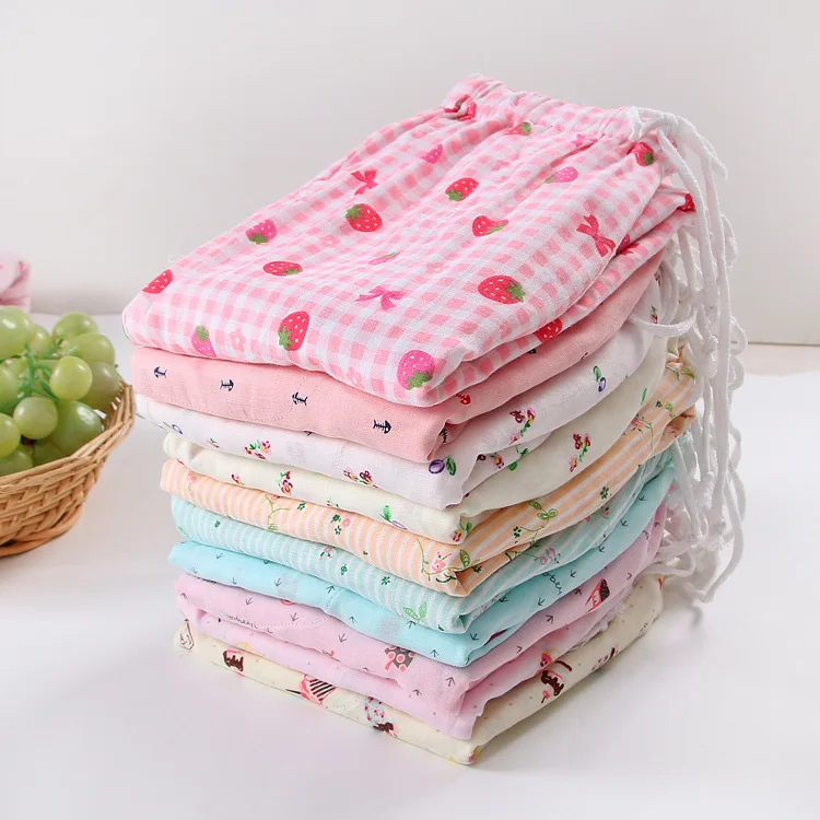 cartoon kawaii pajama bottoms for women