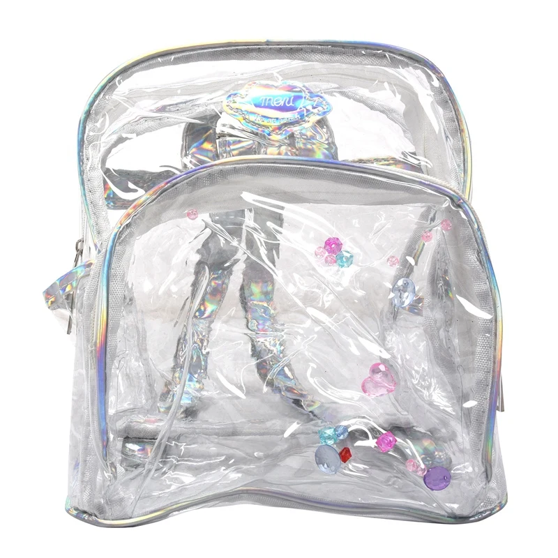 

Fashion Girl Mini Clear Transparent Backpack Satchel Laser Shoulder Bag Rucksack