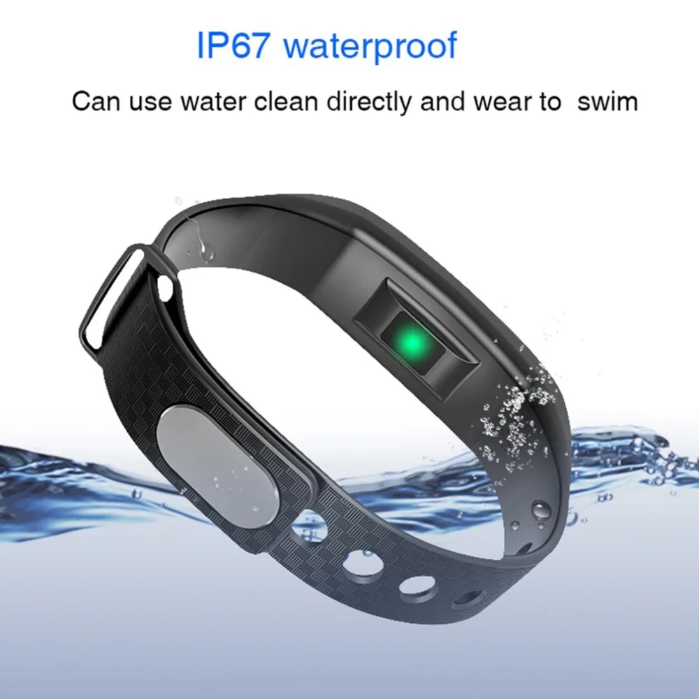 Smart Wristband Heart Rate Monitor Blood Pressure Pedometer Step Counter Fitness Bracelet Color Screen Sport Watches pedometer 