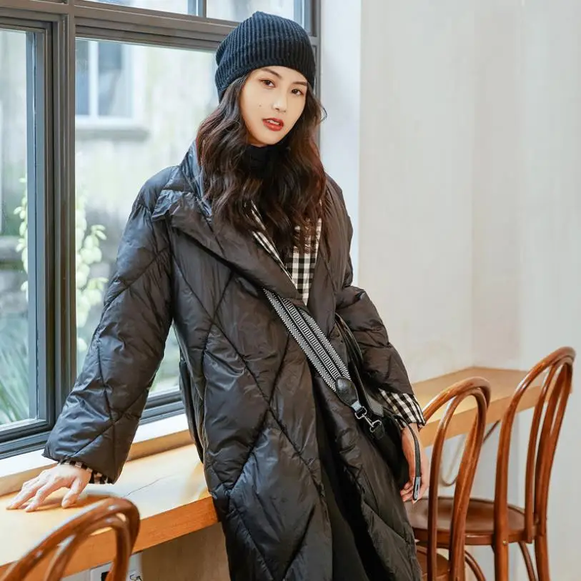 À Mode Coton Revers Bas De Manteau Le Femelle Couverture Grand Wq783 En Boutons Black Ceinture Marque D'hiver Col Chaud Plus Avec Nouveauté Hiver Vers pqfHFt
