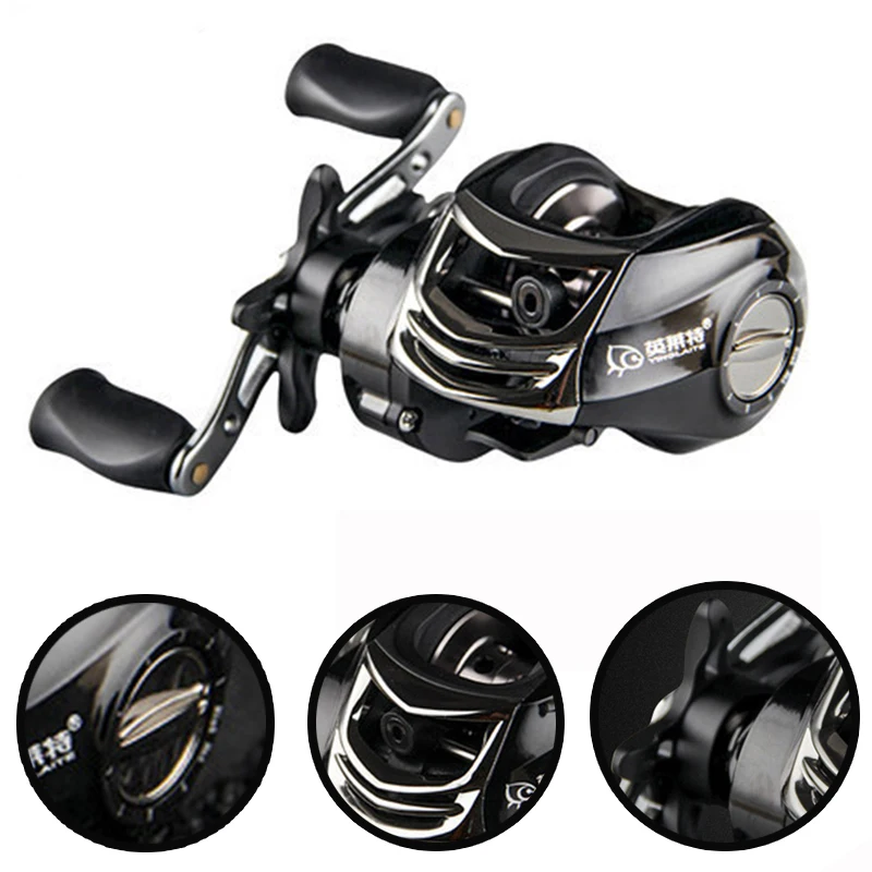 

10+1BB 6.3:1 Bait Casting Carp low profile reel Fishing reel Feeder China fishing equipment Reels Carretilha de pesca Abu garcia