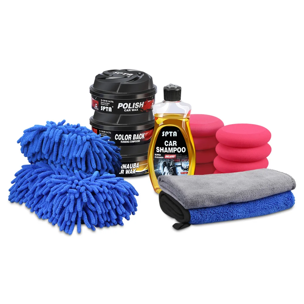 

SPTA Car Wax Cystal Plating Set Hard Glossy Waxing Layer Covering The Paint Care Surface Coating Formula Super Waterproof Film