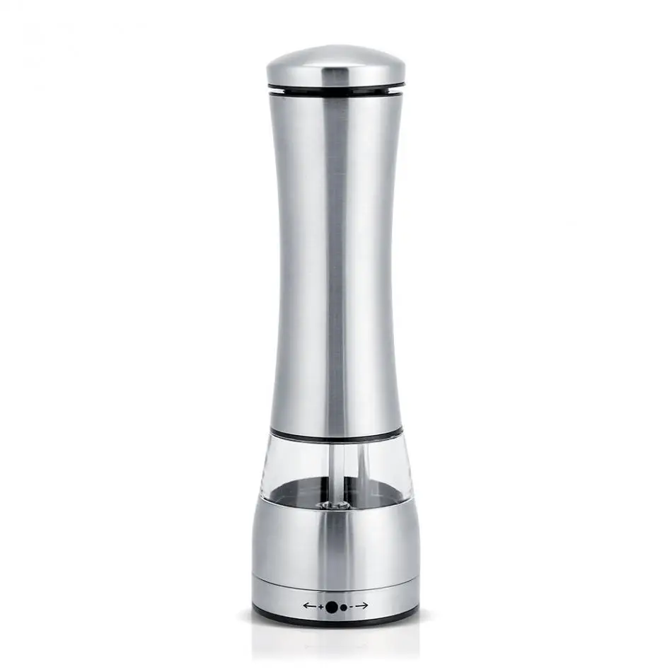 Stainless Steel Electric Salt And Pepper Mill Grinder Adjustable