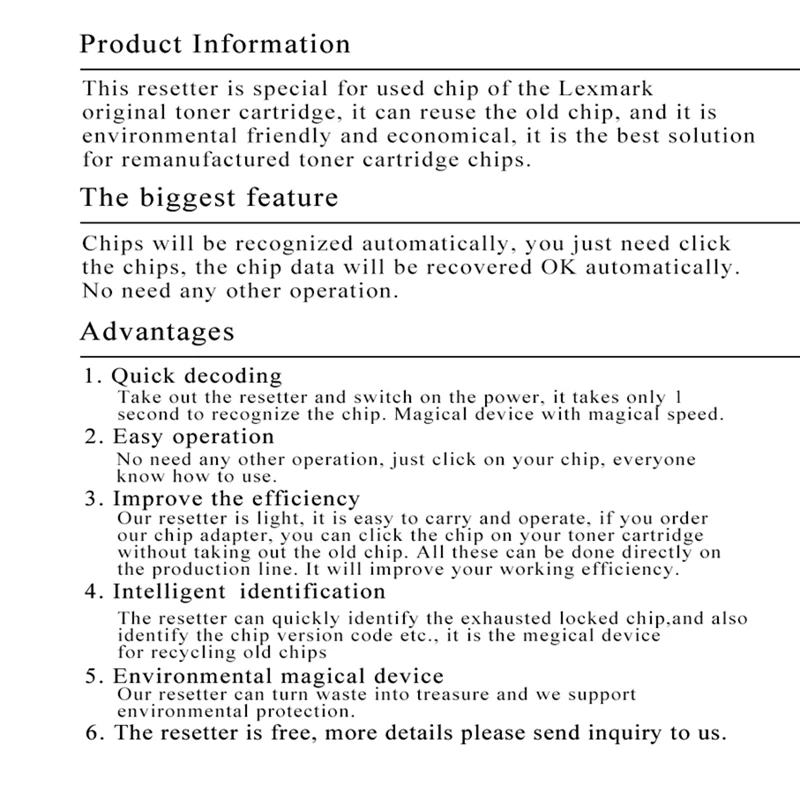 Совместимый для Lexmark скрывающее средство лучшее решение для MS/MX 310/410/510/610/710/810 серии тонер чипы для барабан чипы 20 кредиты