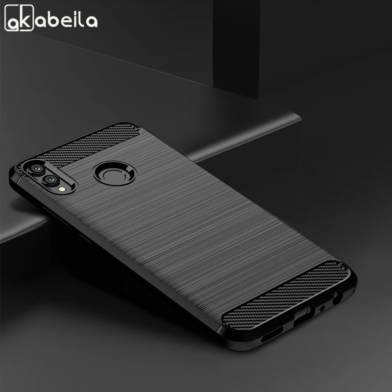 

Carbon Fiber Phone Case For Huawei Honor 8X Max Case Silicone Soft Back Cover Case For Huawei Honor 8X 8 X Cover Shell Bumper