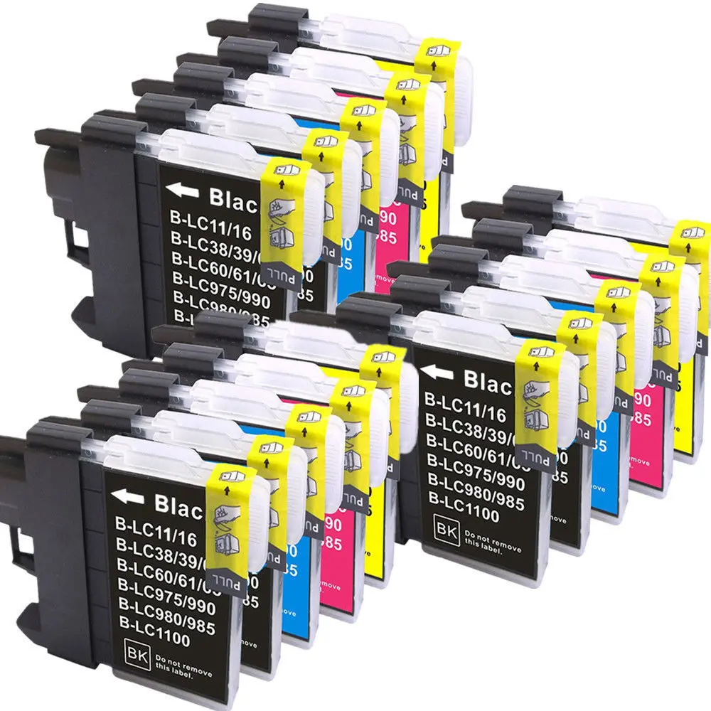 

15 LC980 Ink Cartridge Compatible for Brother DCP 145C 165C 195C 197C MFC 250C 255CW 5895CW