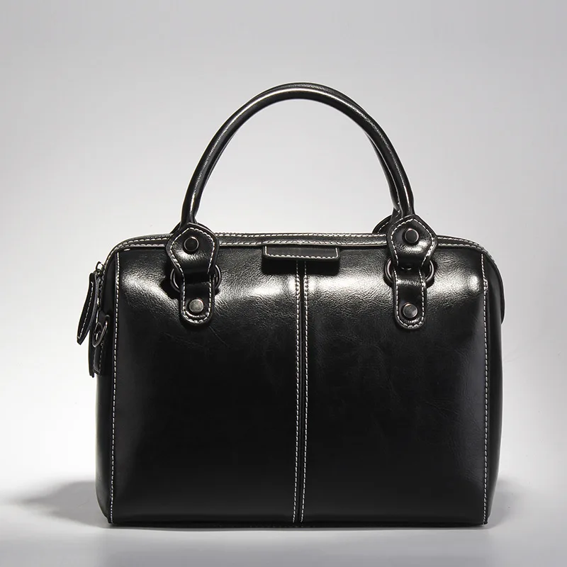 

Designer tote bag women Genuine Leather handbags female boston handbag ladies small shoulder messenger bags clutch purse bolsos