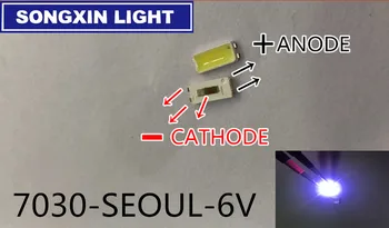 

2000pcs For SEOUL Original LED LCD TV Backlight Application LED 7030 Light Beads Cool white High Power 1W 6V 100LM