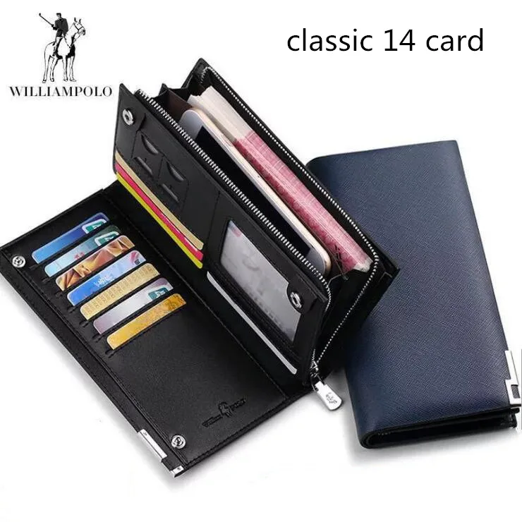 

2018 Genuine Leather Men wallet Fashion Cowhide Card Holder Wallets Clutch bag Cion Purse