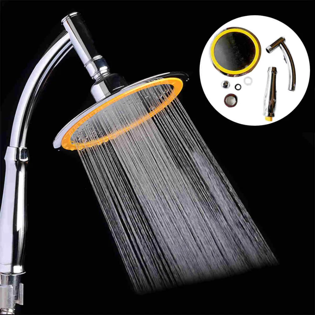 High Pressure Bathroom Rain Shower Head Electroplate Bath Spray Nozzle Rainfall Shower Sprayer Bathroom Hardware Mayitr
