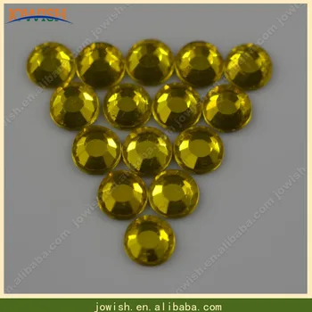 

NEW!50 gross / bag ss30 korean lead free Citrine Flatback Strass High Quality Hotfix flatback Crystals Rhinestone For Shoes