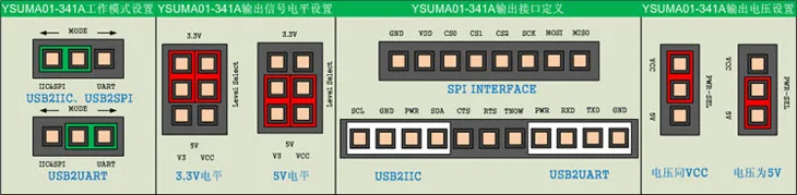 Переходник для CH341A с USB на I2C/IIC/SPI/UART/TTL/ISP параллельный преобразователь порта