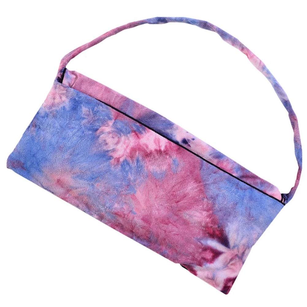 

Patio Pocket Microfiber Sun Bag Beach Towels Foldable Tie Dyeing Lounge Chair Cover Pool Outdoor Portable Bath