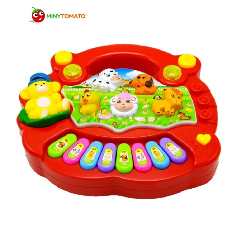 

Free Ship New Useful Baby Kid Musical Educational Animal Farm Piano Music Toy Developmental Learning Toys For Baby