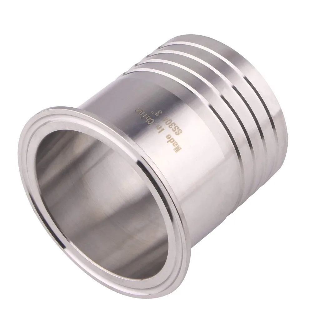 DERNORD 3 &quotсанитарный шланг Колючая труба фитинг до 3&quot Tri Clamp SUS304 наконечник O/D 77