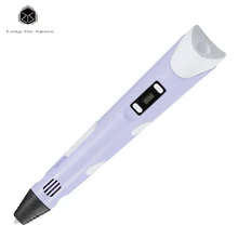 2016 Doodling 3D Printing Drawing Pen With OLED Screen Kids Gift Educational Model Tools 3D Printing Pen For 3D Drawing
