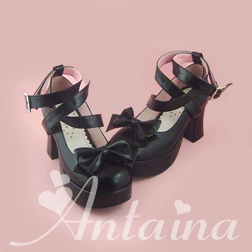 Gothic-Ankle-Cross-Belts-High-Heel-Pumps-Elegant-Single-Bow-Lolita-Princess-Heels-Shoes-37