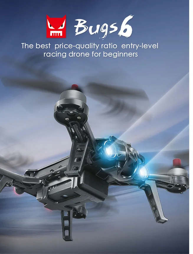 

Original MJX Bugs 6 B6F B6FD B6 B6FD+G3 Racing 2.4G RC Quadcopter Drone 250mm FPV 720P Camera 5.8G VR Goggle 3D Glasses Airplane