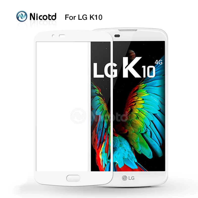 Цветная защитная пленка Nicotd 2.5D на весь экран закаленное стекло для LG V20