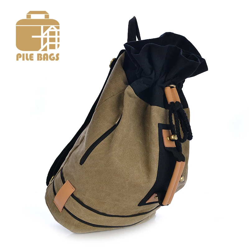 

Backpack Small Canvas Bag Men Travel Simple Backpack Fashion Designer Softback Classic Bucket Shoulder Backpack Men School Bags